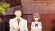 Shoya and Nishimiya, as seen in the anime (Image Credit: Kyoto Animation)
